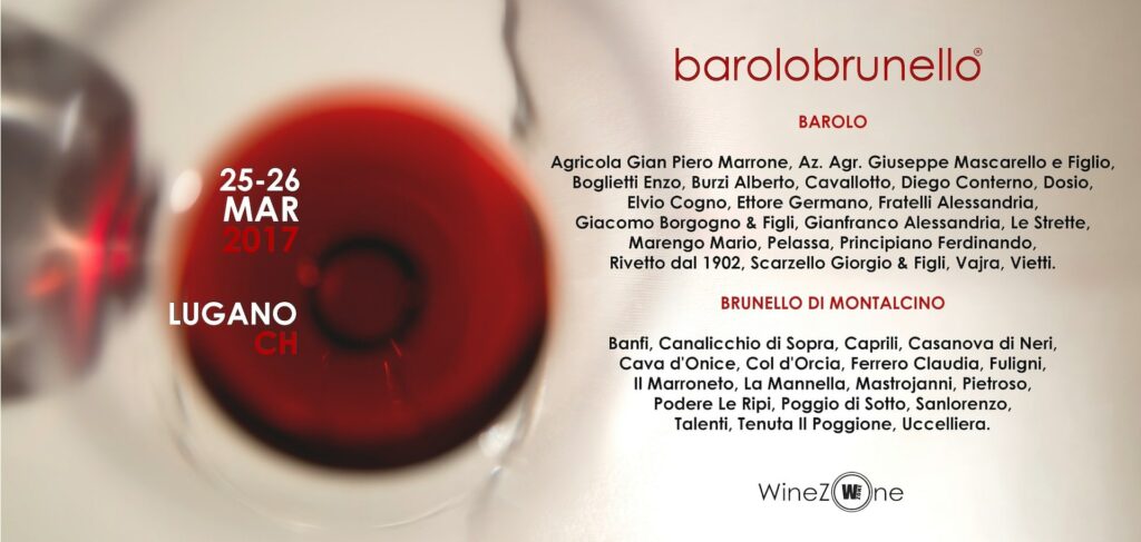 A wine tasting with 40 producers of Barolo and Brunello di Montalcino