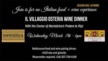 Wine dinner with Francesco Illy